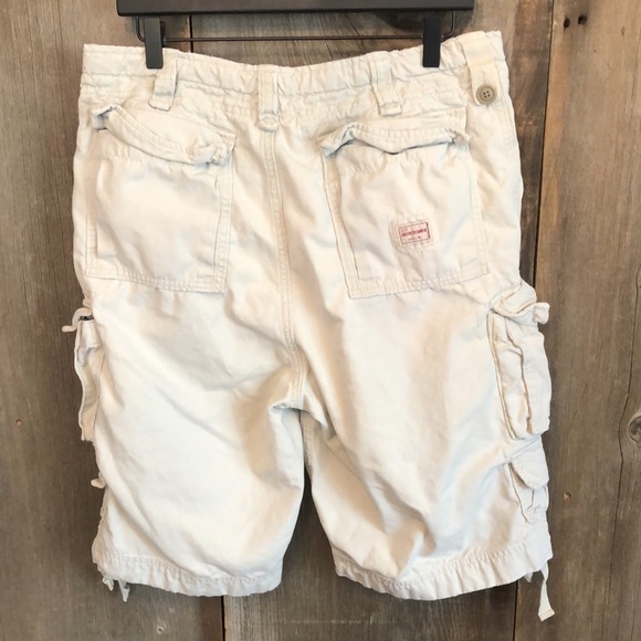 Abercrombie & Fitch Cargo Shorts in Light Stone Taupe Size 32 Men’s - Picture 3 of 17